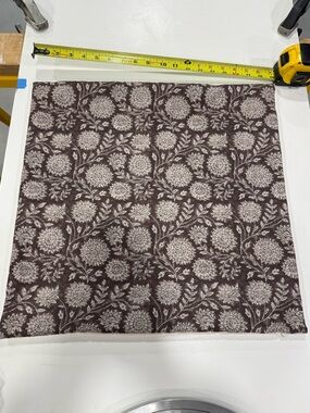 Floral Block Print pillow cover 20x20